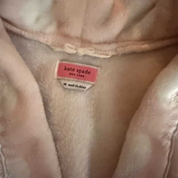 Kate Spade Blush Heart Print Robe - Picture 3 of 4
